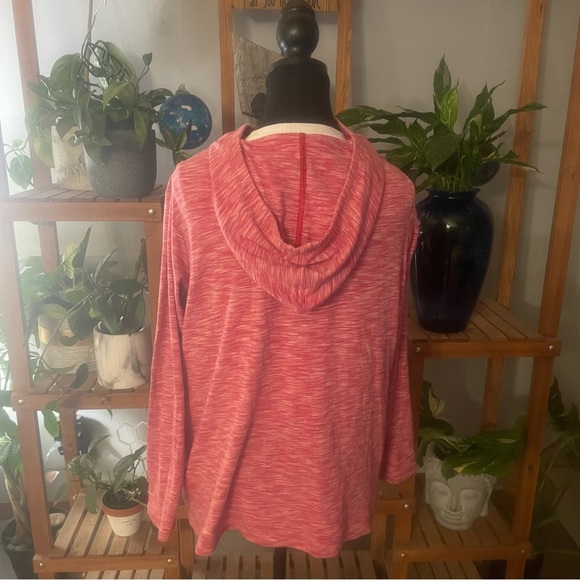 Columbia heather pink/white Lightweight hooded athletic jacket - Picture 2 of 9